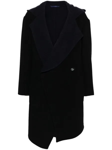 Vivienne Westwood пальто асимметричного кроя с аппликацией Orb, черный