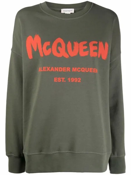 Alexander McQueen свитер оверсайз с логотипом