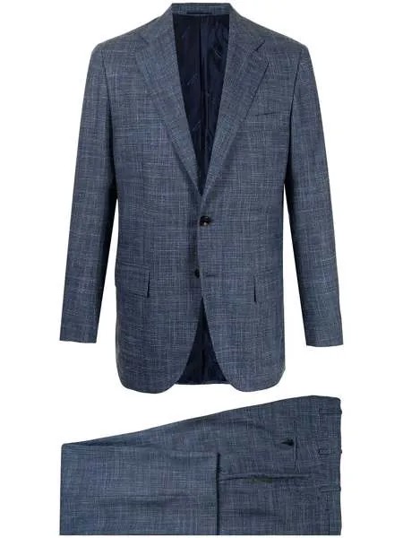 Kiton костюм-двойка с однобортным пиджаком