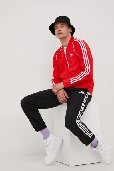 Толстовка HF2124 Спортивная куртка Adicolor Classics Primeblue SST adidas Originals, красный