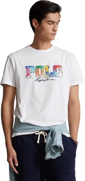 Футболка Polo Ralph Lauren Classic Fit Logo Jersey T-Shirt, белый