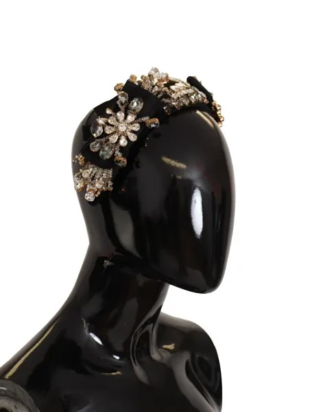 DOLCE - GABBANA Повязка на голову с прозрачными кристаллами и шелковой диадемой Fiocco. Рекомендуемая розничная цена — 4900 долларов США.