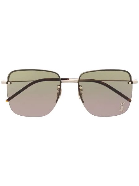 Saint Laurent Eyewear солнцезащитные очки SL312M с монограммой