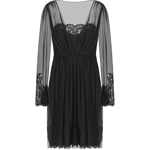 Платье Alberta Ferretti, вискоза, вечернее, размер 44, черный