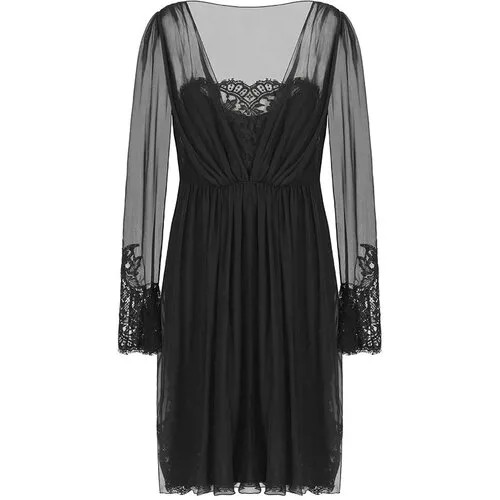 Платье Alberta Ferretti, вискоза, вечернее, размер 44, черный