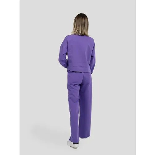 Костюм VITACCI, толстовка и брюки, спортивный стиль, свободный силуэт, размер 42 (S), фиолетовый