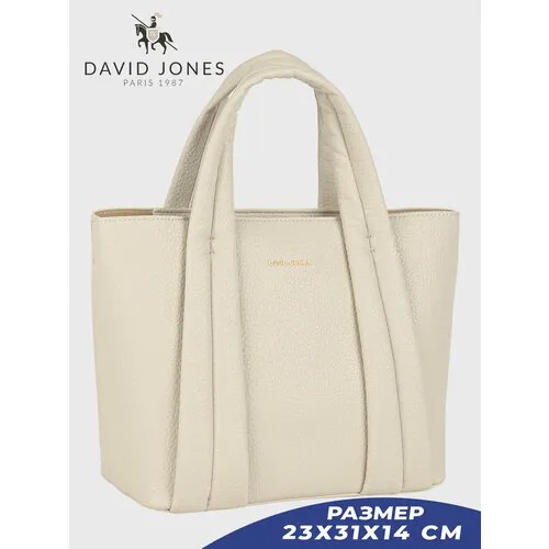 Сумка тоут DAVID JONES, бежевый