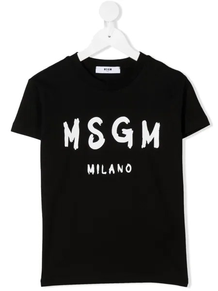 MSGM Kids футболка с логотипом