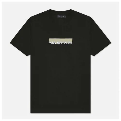 Мужская футболка MA.Strum Logo Block Print оливковый, Размер S