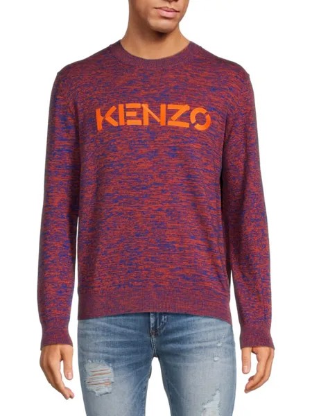 Свитер с круглым вырезом и логотипом Kenzo, цвет Garnet