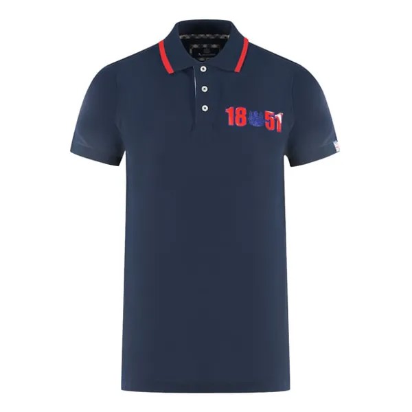 Темно-Синяя рубашка-поло London 1851 Aquascutum, синий