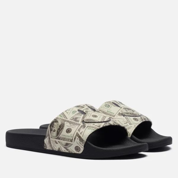Сланцы женские Chinatown Market Smiley Money Line Slides черные 8.5-10 US