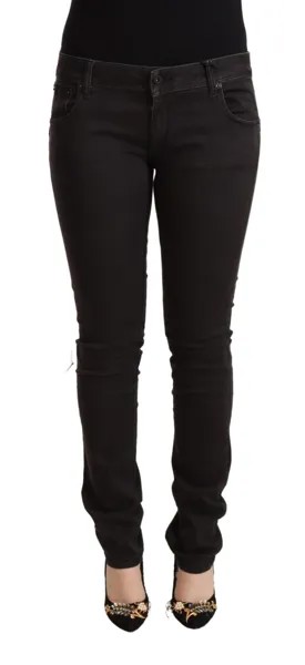 Джинсы BRIAN DALES Черные хлопковые джинсовые брюки узкого кроя с заниженной талией s. W32 Рекомендуемая розничная цена 300 долларов США.