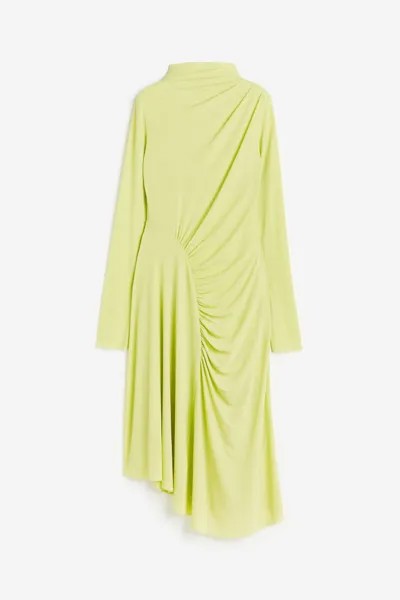 Асимметричное платье из джерси H&M, зеленый