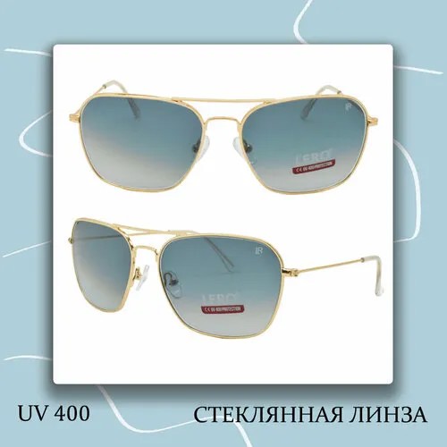 Солнцезащитные очки LERO, серый, голубой
