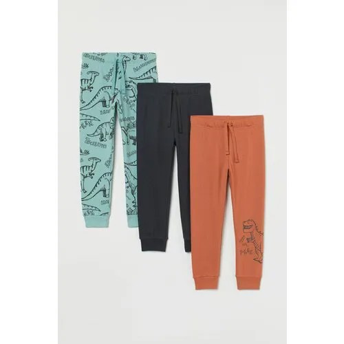Брюки спортивные H&M, размер 128, оранжевый, бирюзовый