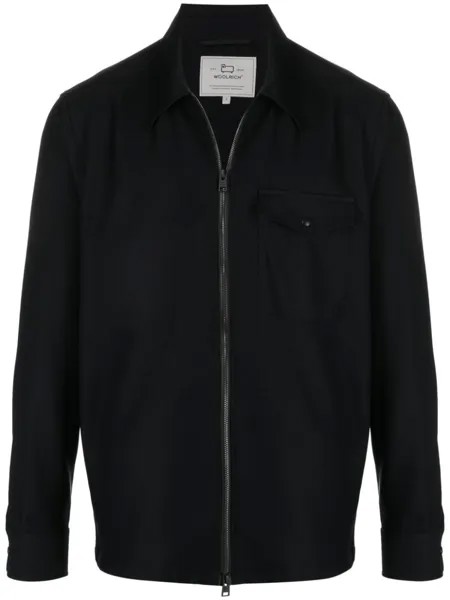 Woolrich шерстяная куртка-рубашка, синий