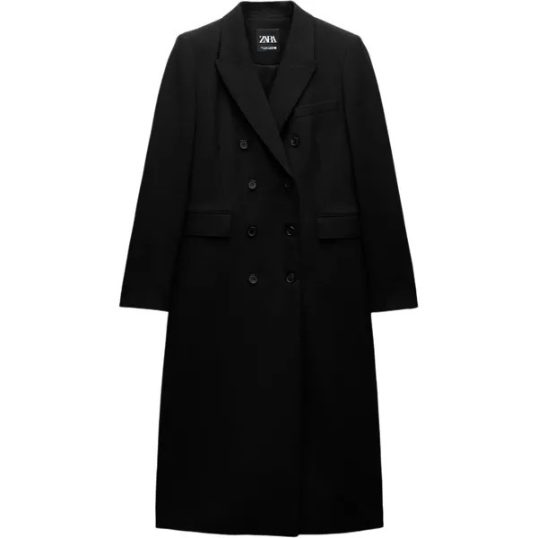 Пальто женское черное Zara