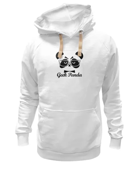 Худи Printio Панда (panda) белое 2XL