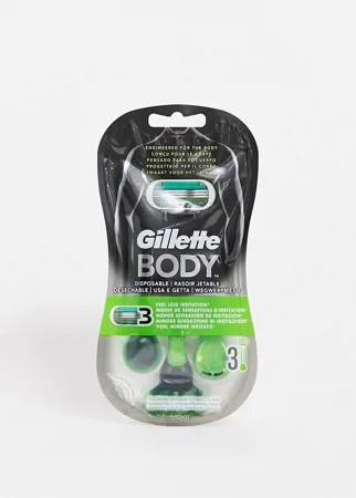 3 одноразовые бритвы Gillette - Body-Бесцветный