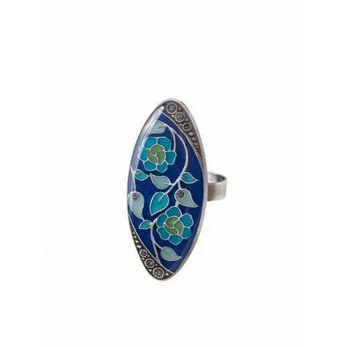 Кольцо Clara Bijoux, размер 17.5, голубой