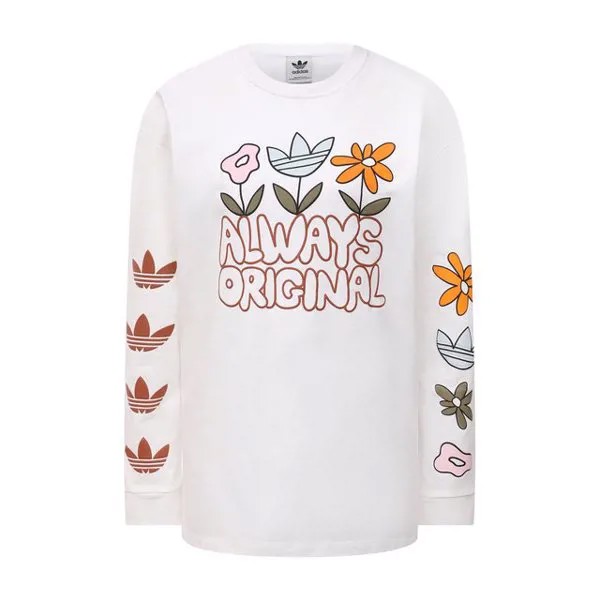 Хлопковый лонгслив adidas Originals