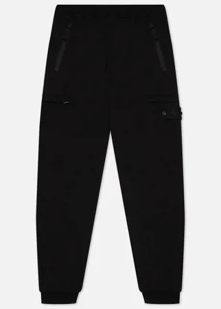 Мужские брюки Stone Island Ghost Piece Cotton Stretch Fleece, цвет чёрный, размер L
