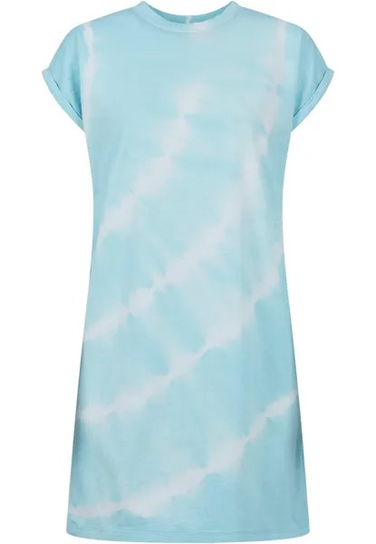 Платье из джерси Tie Dye Urban Classics, бирюзовый цвет