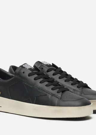 Мужские кроссовки Golden Goose Stardan Leather, цвет чёрный, размер 46 EU