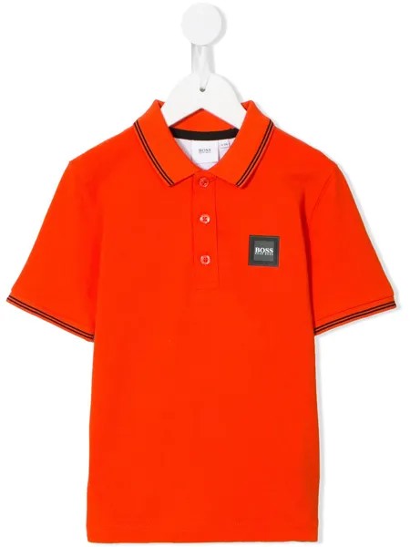 BOSS Kidswear рубашка-поло из ткани пике