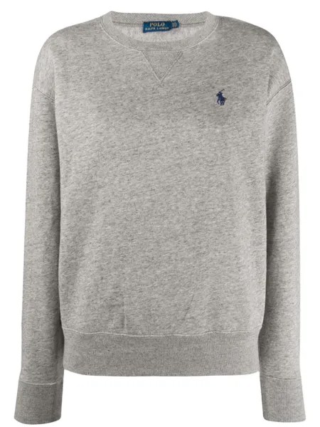 Polo Ralph Lauren толстовка с вышитым логотипом, серый