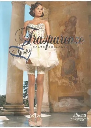 Чулки Trasparenze Athena, размер 1, bianco (белый)