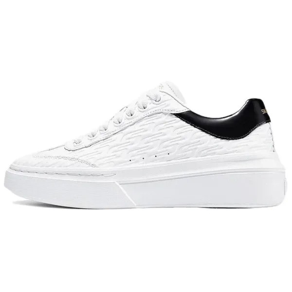 Кроссовки Skechers Court Classics Skateboarding Shoes Women's Low-top White/Black, белый/черный