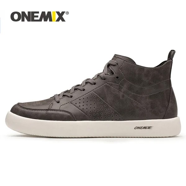 Мужские кожаные оксфорды ONEMIX, легкие кроссовки на плоской подошве для бега, европейские размеры 39-45, 2021