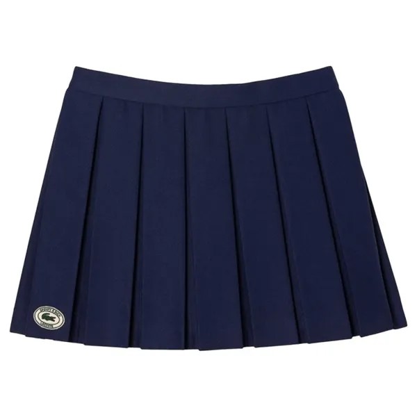 Юбка Sporty & Rich x Lacoste Tennis Pleated 'Marine', синий