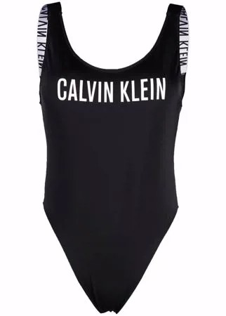Calvin Klein Jeans купальник с U-образным вырезом и логотипом