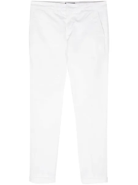 Fay брюки Capri прямого кроя, белый