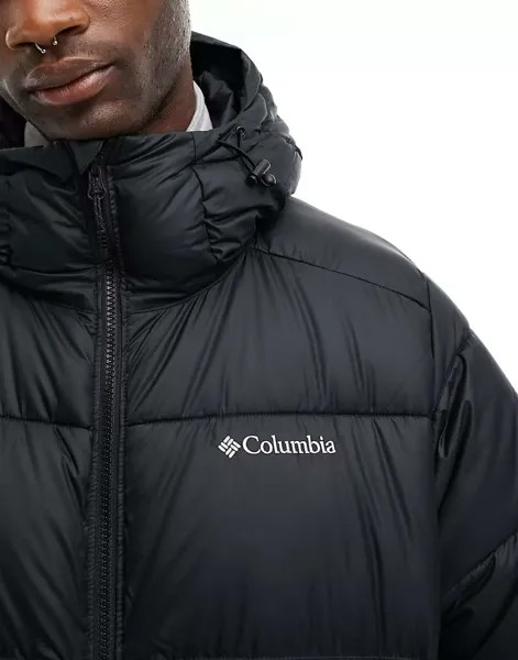 Черное пальто с капюшоном Columbia Pike Lake II Omni-HEAT