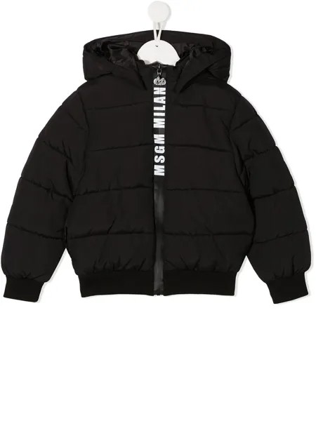 MSGM Kids пуховик с логотипом