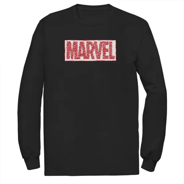 Мужская футболка с логотипом Marvel Text Scribble
