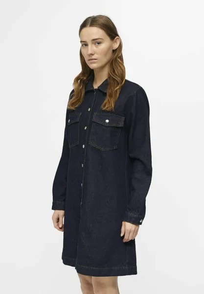 Платье Vaquero Object, цвет dark blue denim