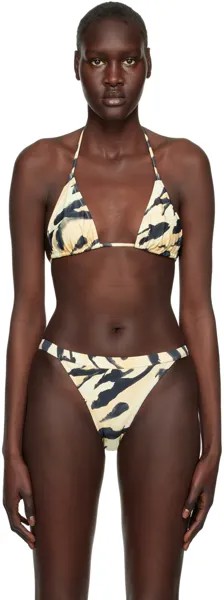 Beige Caia Bikini Top Nanushka