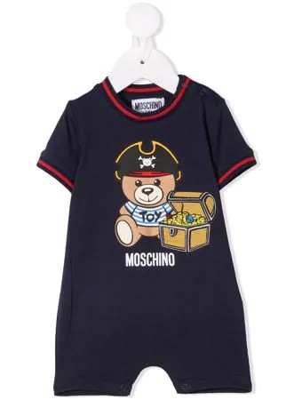 Moschino Kids комбинезон с принтом