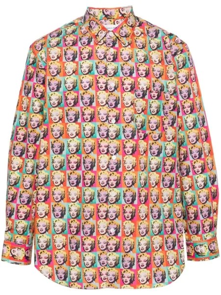 Comme Des Garçons Shirt x Футболка с принтом в стиле поп-арт от Энди Уорхола, оранжевый