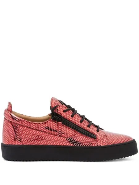 Giuseppe Zanotti кеды Frankie с принтом, красный