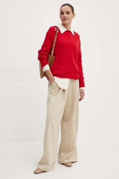 Свитер из смесовой шерсти Weekend Max Mara, красный