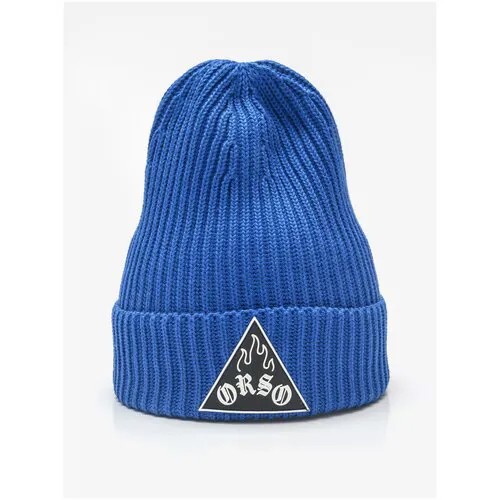 Шапка бини Orso Bianco, размер 54-56, васильковый