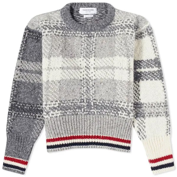 Свитер Thom Browne Жаккардовый тартан Donegal Crew Knit