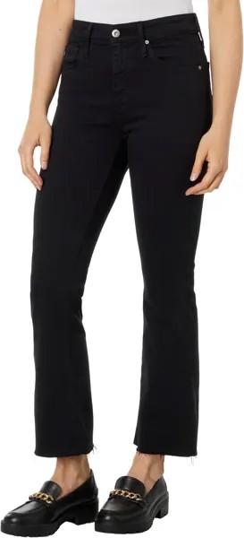Джинсы Farrah High-Waist Crop Bootcut Jeans in Sulblksulfur Black AG Jeans, цвет Sulblksulfur Black