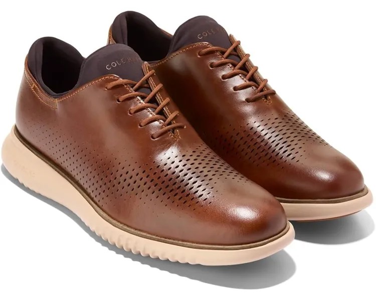 Оксфорды Cole Haan 2.Zerogrand Laser Wing Tip Oxford Lined, цвет Acorn/Sesame